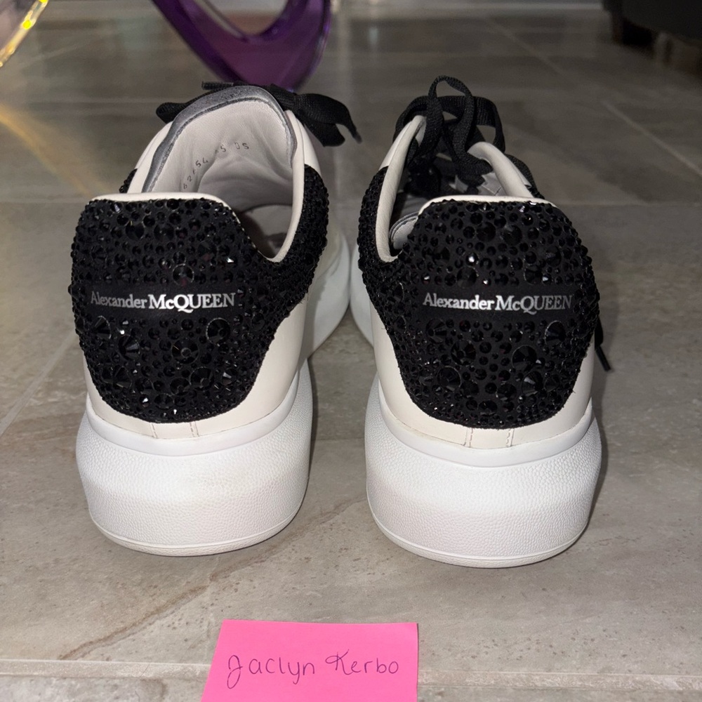 Alexander McQueen Crystal Embellished Men’s Platform Leather Sneakers Size 12